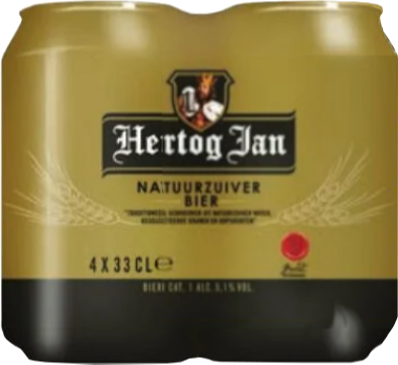 Hertog Jan 4pack met blikjes van 33cl Hertog Jan 4pack met blikjes van 33cl
